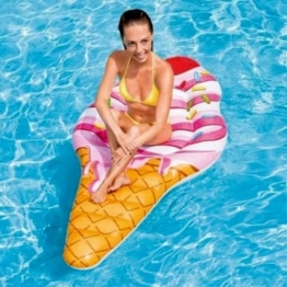 AYDQC Rollbett Floating Pool, Wasser-Luftmatratze, Sommerstrand PVC Schwimm Reihe, Strand rosa EIS schwimmend Reihe, aufblasbares Schwimmbett Partei Spielzeug fengong