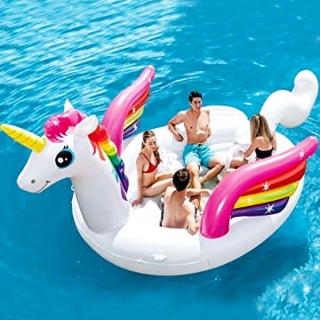 Badeinsel 57266 Party Einhorn - 503x335x173 cm