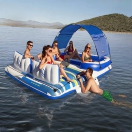 Bestway Hydro-Force™ 6- Personen Badeinsel, Tropical Breeze, 389 x 274 cm