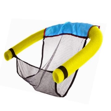Decdeal Wassersitz Yellow für Pool Schwimmender Stuhl für Pool Wassersitz Für Kinder Erwachsene