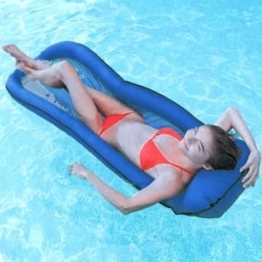 Gewebe Pool Lounge Wasserhängematte aufblasbar Netzboden für Schwimmbad Intex Mesh Lounge