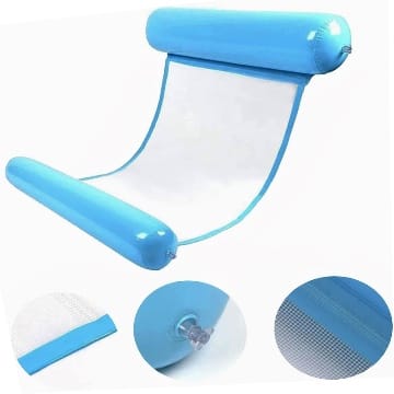 AOMAIGAD Wasserhängematte 2er Set - Aufblasbares Schwimmbett Für Pool & Strand