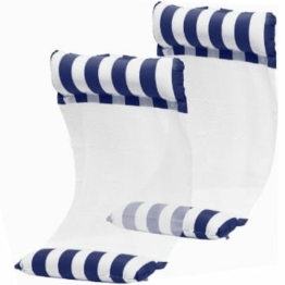 RHSH 2Stück Luftmatratzen für Pool Wasserhängematte Luftmatratze Wasser 4 IN 1 Hängematte Aufblasbares Schwimmbett Lounge Chair Sessel Matratzen Sitz Schwimmmatratze Pool Liege Stuhl (Blau)