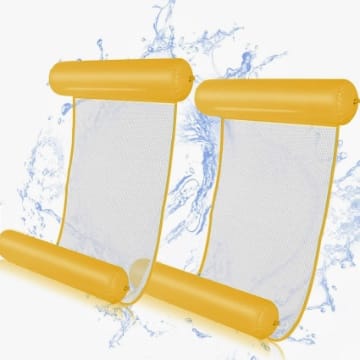 Axinyijia 2-tlg. Luftmatratze Pool Mit Netz - 4-in-1 Wasserhängematte Für Sommer-Spaß