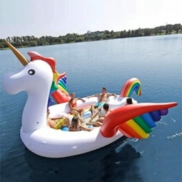 inflatable toys Einhorn riesigen Flamingo schlauchboot geeignet für 6 Personen Pool Party Float Ball luftmatratze schwimmring Spielzeug Schwimmende Reihe - 530x450x250cm